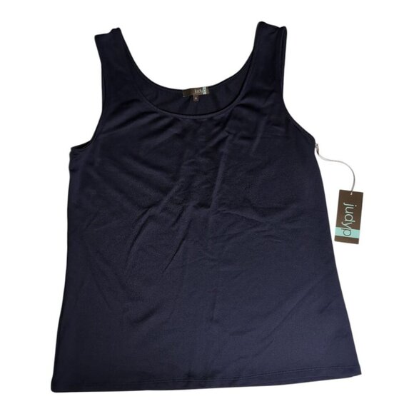 Judy P Tank Top NWT Womens Size Medium Blue Made in the USA - Picture 1 of 6